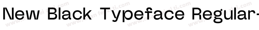 New Black Typeface Regular字体转换